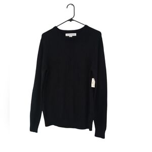 Amazon Essentials Cotton Nylon Wool Blend Mens Black Sweater size Small